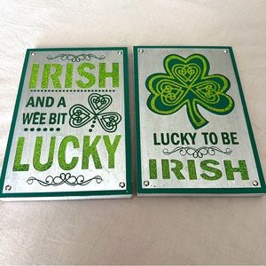 St Patrick’s Day Metal and Wood Signs
